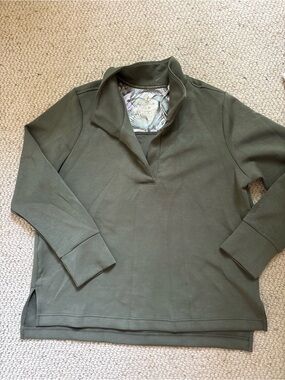 Tommy Bahama Olive Green Long Sleeve Pullover